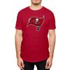 Hybrid Sports NFL - Tampa Bay Buccaneers - Distressed Team Logo - Men's and Women's Short Sleeve T-Shirt - Size Large Tampa Bay Buccaneers - Cardinal Red view 1