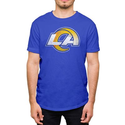 Hybrid Sports NFL - Los Angeles Rams - Distressed Team Logo - Men's and Women's Short Sleeve T-Shirt - Size 3 X-Large Los Angeles Rams - Royal Blue