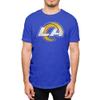 Hybrid Sports NFL - Los Angeles Rams - Distressed Team Logo - Men's and Women's Short Sleeve T-Shirt - Size 3 X-Large Los Angeles Rams - Royal Blue view 1