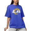 Hybrid Sports NFL - Los Angeles Rams - Distressed Team Logo - Men's and Women's Short Sleeve T-Shirt - Size 3 X-Large Los Angeles Rams - Royal Blue view 2