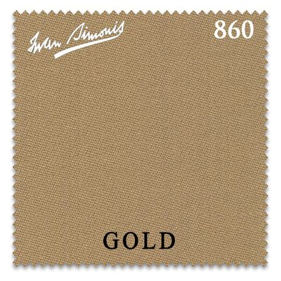 Iwan Simonis 860 Pool Billiard Table Cloth - Authorized Dealer (Gold, 10 ft)