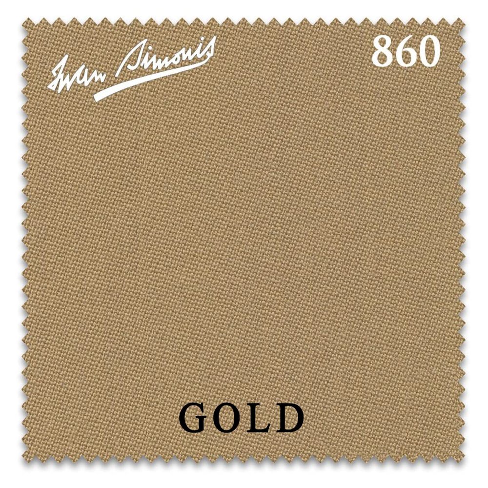 Iwan Simonis 860 Pool Billiard Table Cloth - Authorized Dealer (Gold, 10 ft)