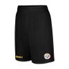 Ultra Game NFL Official Mens Super Soft Soft Mesh Active Training Shorts - Unisex, Pittsburgh Steelers, Team Color, Medium view 2