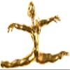 Snowflake Designs Gold Split Leap Gymnastics Pin - #1600 view 1