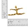 Snowflake Designs Gold Split Leap Gymnastics Pin - #1600 view 2