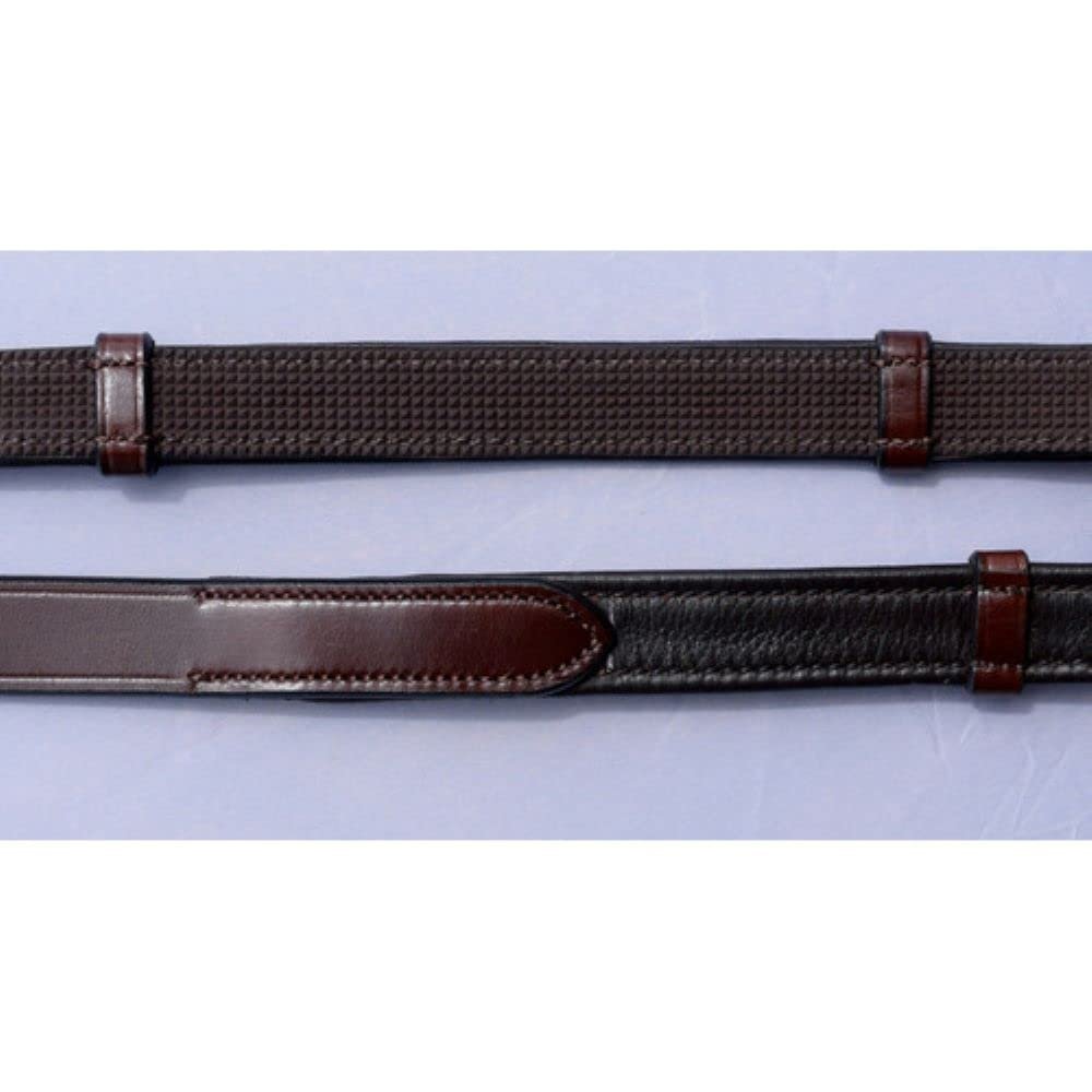 KL Select KL Italia Soft Grip Reins with Stops 5/8 with Buckle Black