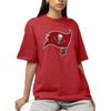 Hybrid Sports NFL - Tampa Bay Buccaneers - Distressed Team Logo - Men's and Women's Short Sleeve T-Shirt - Size Small Tampa Bay Buccaneers - Cardinal Red view 2