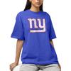 Hybrid Sports NFL - New York Giants - Distressed Team Logo - Men's and Women's Short Sleeve T-Shirt - Size Small New York Giants - Royal Blue view 2