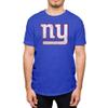 Hybrid Sports NFL - New York Giants - Distressed Team Logo - Men's and Women's Short Sleeve T-Shirt - Size 2 X-Large New York Giants - Royal Blue view 1
