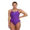 ARENA Feel Women's Solid Light Drop Back Swimsuit Pool and Beach Athletic Swimwear Quick Drying Ladies Bathing Suit, Purple, US Size 38 view 1