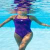 ARENA Feel Women's Solid Light Drop Back Swimsuit Pool and Beach Athletic Swimwear Quick Drying Ladies Bathing Suit, Purple, US Size 38 view 3