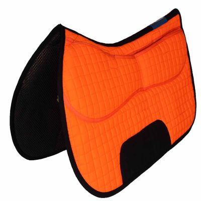 CHALLENGER 26" x 16" Western Quilted Neoprene Saddle Pad w/Foam Inserts Orange 39TS12OR