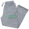 CornBorn North Dakota Fighting Hawks Apparel Big and Tall - Premium Fleece Sweatpants Official Stacked UND Word Mark - Gray - 4X