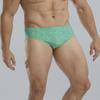 TYR Men's Standard Durafast Elite Racer Brief Swimsuit, Lime/Lapped, 36 view 2