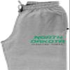 CornBorn North Dakota Fighting Hawks Pants - Premium Fleece Official Stacked UND Word Mark - Gray - Large view 2