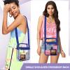 BanYakong Clear Bag Stadium Approved, Crossbody Bag Purse Adjustable Strap Shoulder Bags for Concerts Festival Sports Events,Common to men and women view 2