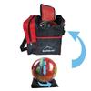 BALIKEN Single Bowling Ball Bag with Padded Ball Holder, The Bowling Bag Fits 1 Bowling Ball & Pair of Men Shoes in Size 13 (Red) view 4