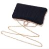 Tukaneeko Clutch Purses for Women Black Glitter Crossbody Purse Pleated Evening Bag with Rhinestone Clutches for Party Wedding Prom view 4