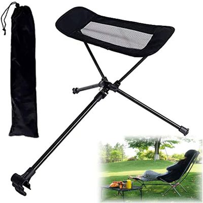 Universal Camping Chair Foot Rest, Folding Attachable Footrest Leg Rest Outdoor Folding Chair for Outdoor Gardening Fishing Beach Hiking