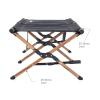 Folding Bed Outdoor Folding Bed Compact Aluminum Alloy Camping Cot Max Bearing 150kg Portable Bed (Color : Khaki) (Black) view 4