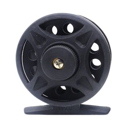 1PCS Winter Fishing Ice Fishing Reel Right/Left Handed Raft Wheel Ice Fishing Vessel Wheel Light (Color : Gold Size : 50mm) (Black 40mm)