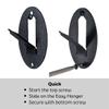 Kabash Outdoors - Easy European Mount Skull Hanger - Made in The USA with American Steel - Whitetail Deer Skull Hook mounting System - Euro Mount kit - Quick Install - Hog Bear Antelope Coyote view 4