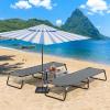 COSTWAY Folding Camping Bed Outdoor Portable Military Cot, Breathable Oxford Fabric, Sleeping Hiking Travel, Grey view 2