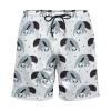Cute Cartoon Ant Eater and Stars Hawaiian Print Swim Trunks Mens Boardshorts with Compression Liner 2 in 1 Beach Shorts view 4