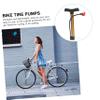 BESPORTBLE Portable Bike Tire Pump Lightweight Air Pump for and Basketballs Inflator Multi-Adapter Nozzles for Easy Use Random Options view 3
