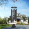 Butterfly Wind Chime-5 Hollow Metal Tubes -Wind Chime with S Hook for Indoor and Outdoor Tuned Soothing Relaxing Melody Home Decor Metal Wind Chimes Decorative Crafts view 3