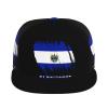 El Salvador Flag Salvadoran Flat Bill Brim Baseball Cap Cool Hip Hop Trucker Hat Men Women Adjustable Baseball Caps Black view 2
