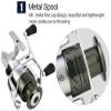 Reel - Low Profile Fishing Reel Interchangeable Between Left and Right Hands 5.2:1 Lightweight 13 Ball Bearings Magnetic Brake System (Size : 1000) view 2