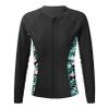 Sxiwei Kids Girls UPF 50+ Rash Guard Swim Shirt Long Sleeves Sun Protection Sunsuit Zipper Top Black 8 Years view 1