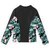 Sxiwei Kids Girls UPF 50+ Rash Guard Swim Shirt Long Sleeves Sun Protection Sunsuit Zipper Top Black 8 Years view 4