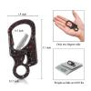Ahiller Carabiner Clip, Double Anti-Misopening Locking Design, 3" Zinc Alloy Heavy Keychain for Outdoor Camping Hiking, Key Ring Clip (Black Orange Green-2P) view 3