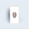 NineFit Basics Respiratory Therapist Lapel Pin - Silver, Red, Blue - 1.0" Height - RT view 2