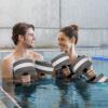 Aquatic Exercise Dumbbells, 2 Pack Water Dumbbell for Water Aerobics Kids Barbell Water Weights for Pool Exercise, Exercise Foam Dumbbells Water Fitness Exercises Equipment Pool Barbells Pool(Blue) view 4