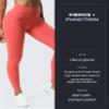 Aoxjox High Waisted Workout Leggings for Women Trinity Yoga Pants 26.5" (Spiced Coral, Large) view 3