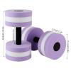 Aquatic Exercise Dumbbells, 2 Pack Water Dumbbell for Water Aerobics Kids Barbell Water Weights for Pool Exercise, Exercise Foam Dumbbells Water Fitness Exercises Equipment Pool Barbells Pool(Orange) view 2