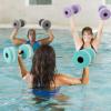 Aquatic Exercise Dumbbells, 2 Pack Water Dumbbell for Water Aerobics Kids Barbell Water Weights for Pool Exercise, Exercise Foam Dumbbells Water Fitness Exercises Equipment Pool Barbells Pool(Orange) view 3