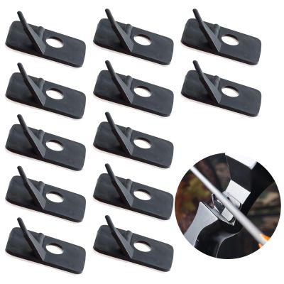 DonLeeving 12 PCS Arrow Rest for Recurve Bow Black Plastic Archery Arrow Rest for Compound Bows with Adhesive Back Hunting Shooting Targeting Accessory for Right Hand