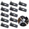 DonLeeving 12 PCS Arrow Rest for Recurve Bow Black Plastic Archery Arrow Rest for Compound Bows with Adhesive Back Hunting Shooting Targeting Accessory for Right Hand view 1