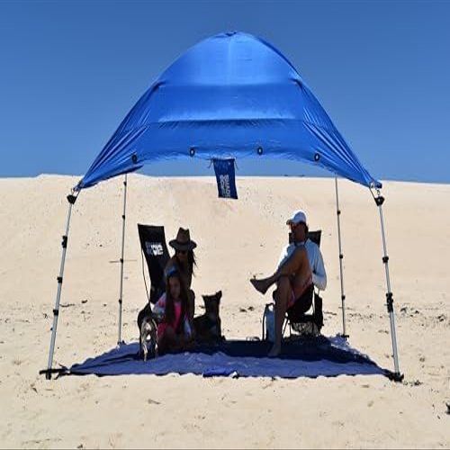 SHADE ECO Basecamp Plus Beach Shade Sun Shelter | 9.5x6.5 Ft Beach Cabana, Portable Sun Shade Canopy, Outdoor Camping Canopy, Beach, Picnic, Backyard, Pool | Converts to Hammocks, Sand Anchors