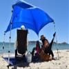 SHADE ECO Basecamp Plus Beach Shade Sun Shelter | 9.5x6.5 Ft Beach Cabana, Portable Sun Shade Canopy, Outdoor Camping Canopy, Beach, Picnic, Backyard, Pool | Converts to Hammocks, Sand Anchors view 2