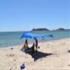 SHADE ECO Basecamp Plus Beach Shade Sun Shelter | 9.5x6.5 Ft Beach Cabana, Portable Sun Shade Canopy, Outdoor Camping Canopy, Beach, Picnic, Backyard, Pool | Converts to Hammocks, Sand Anchors view 4