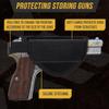 AmazingLife Holy Bible Soft Pistol Case, Quality Leather YKK Zipper Locking Gun Case Ideal for LG & SM Guns Concealed Carry or Storage view 3
