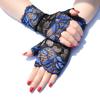 Katutude 4 Pairs Women Short Lace Gloves Floral Fingerless Gloves Wedding Bridal Wrist Gloves Opera Tea Party Prom Costume Accessories, Length 19cm view 4