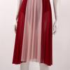 Agoky Lyrical Dance Costumes for Women Modern Contemporary Leotard Dress Mesh Overlay Shoulder Dress Burgundy X-Large view 4