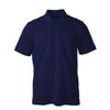Men's Short Sleeve Cotton Slim Polo Shirt, Navy L view 3