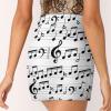 DENFY Music with Notes and Clef Women's Tennis Skirts Inner Shorts Elastic Sports Golf Skorts with Pockets view 4